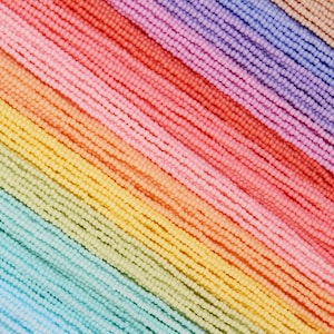 Original 11/0 Czech Seed Bead Opaque Pastel Tint* Collection, 13 Colors in 13 Hanks