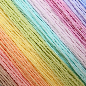 Czech Seed Beads, Opaque Pastel Luster Pack, Choose from Size 6/0 , 8/0 or 11/0, 20% Off