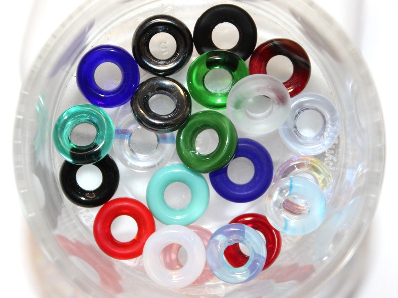 9mm Czech Ring Beads, 21 Colors to Choose From, Sold by the 25 Pieces image 1