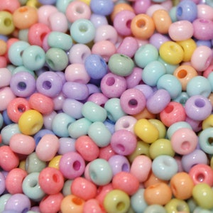 Taffylicious 6/0 Pastel Tint Mix, Czech Glass Seed Beads, Sold by the 1/4 kilo, 20% off