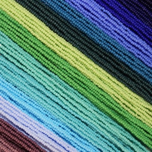 13/0 Charlotte Cut Czech Seed Beads, Ocean Mix, 14 Hanks in 14 Colors