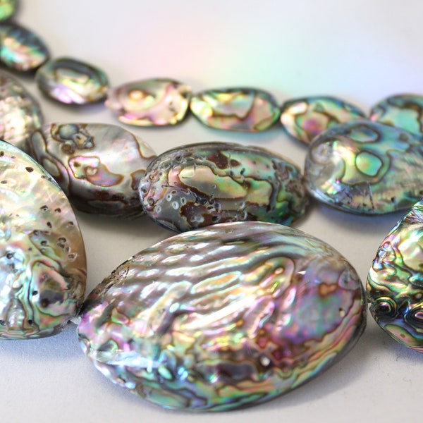 Beautiful Abalone Shell Beads, 3 Sizes to Choose From, Sold by the Strand