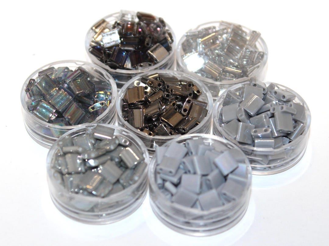 mm Miyuki Tila, szklane koraliki z dwoma otworami, płaskie