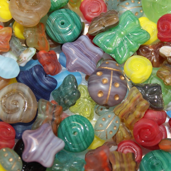 Mother Nature Bead Soup Top Quality Czech Glass Bead Mix 50 Gram or 100 Gram Grab Bag