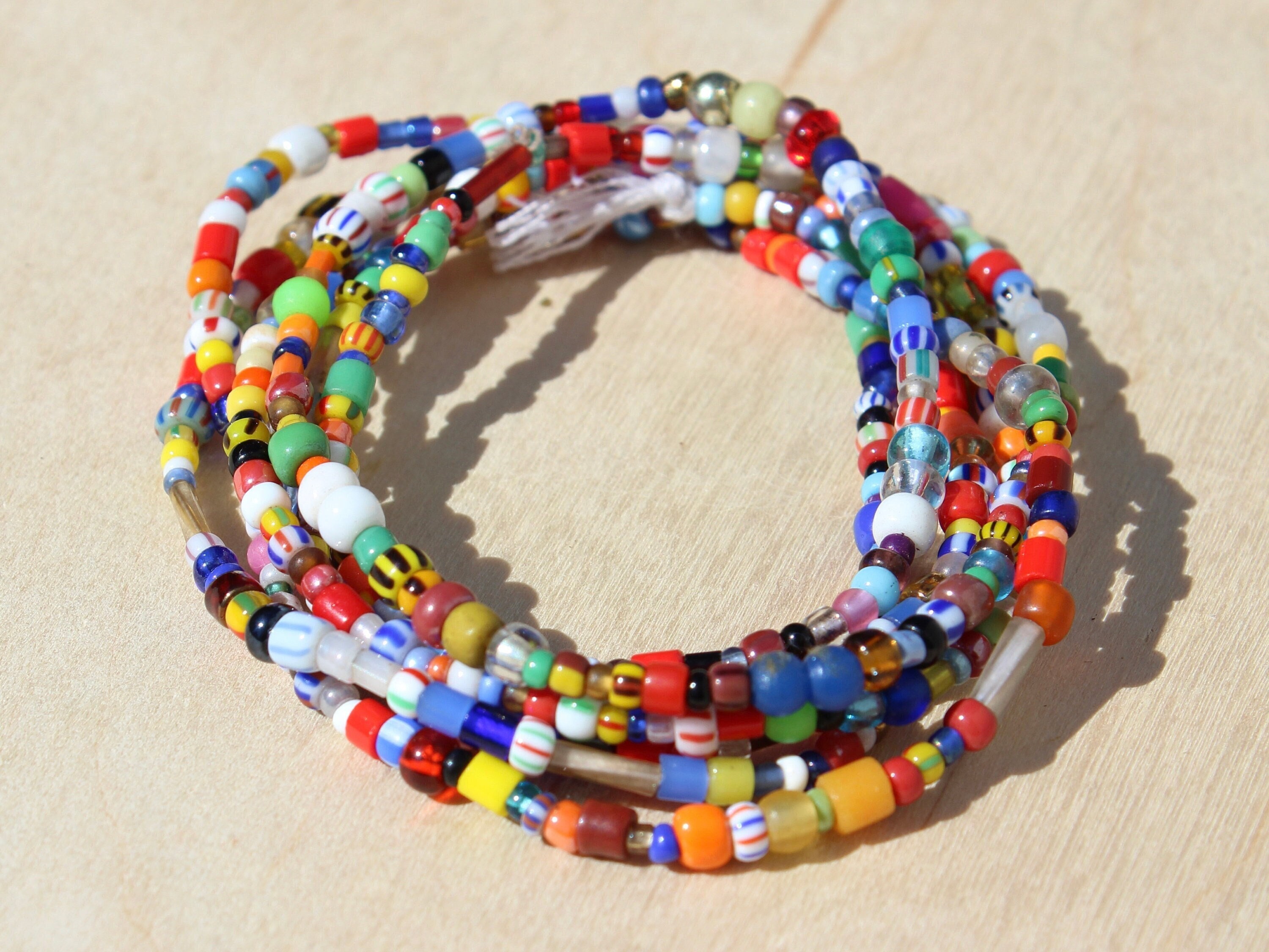 Hippie Love Beads, Waist Beads, Sold by the 40 Inch Strand 