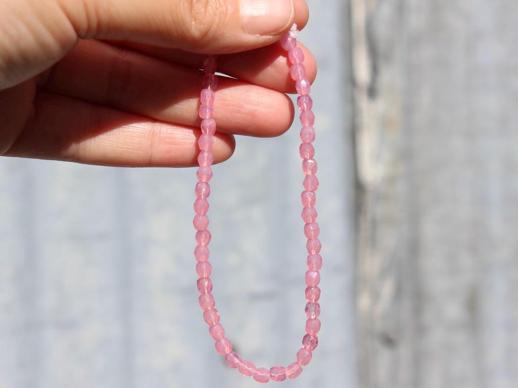 600 Perline In Vetro Ceco Sfaccettato Opaque Mix – Rotonde 4 Mm, Foro 0,8 Mm, Per Gioielli Fai Da Te