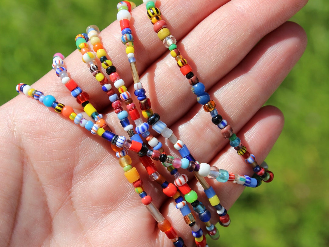 Hippie Love Beads, Waist Beads, Sold by the 40 Inch Strand