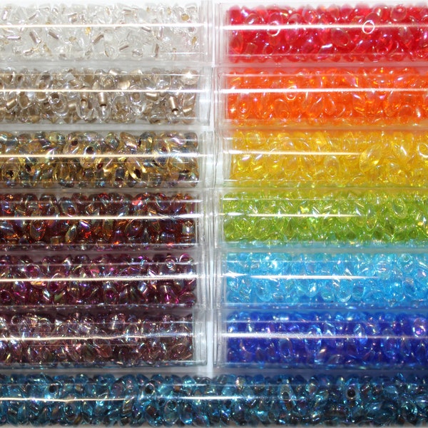 4x7mm Miyuki Long Magatama Seed Bead Rainbow Variety Pack, 13 colors, 20% off