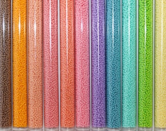 Miyuki Duracoat Seed Bead Pastel Variety Pack, Choose From 11/0 or 8/0, 11 Colors, 20% Off