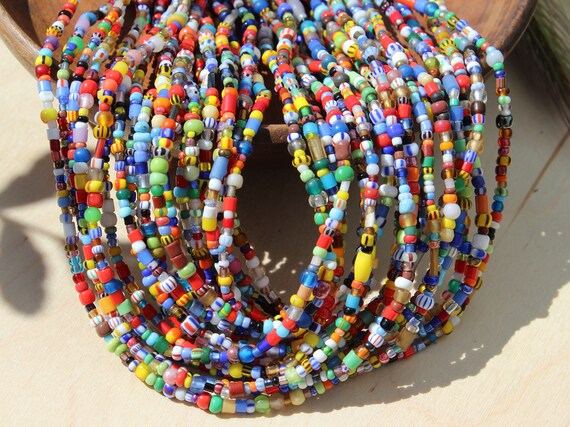 Hippie Love Beads, Waist Beads, Sold by the 40 Inch Strand  display picture 1