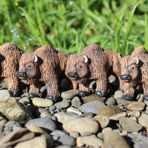 Handcrafted Peruvian Buffalo Figurines, One Piece Per Order