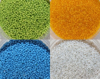 Vintage 16/0 Italian Micro Seed Beads, 5 Colors to Choose From, Sold by the 15 Gram Tube