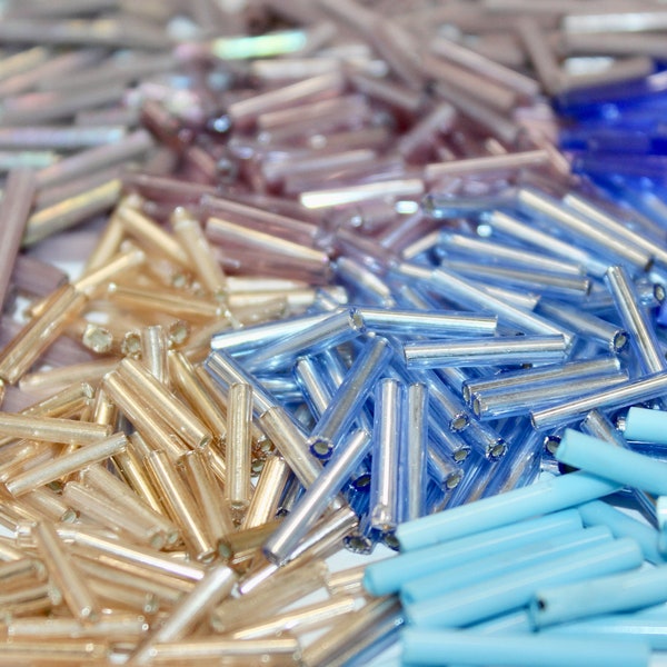 Vintage Bugle Beads, 9mm-30mm, Your Choice, sold by the ounce