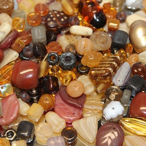 Autumn Bead Soup Top Quality Czech Glass Bead Grab Bag Sold By The 50 Grams or 100 Grams