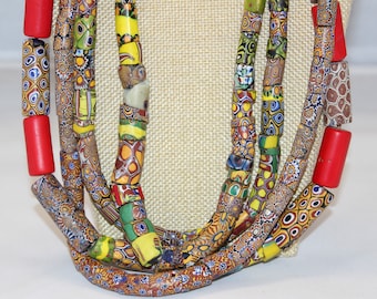 Genuine African Trade Beads, 4 Options To Choose From, Sold By The Strand