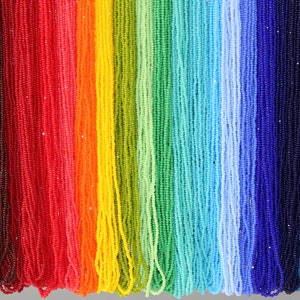 13/0 Charlotte Cut Czech Seed Beads, 27 Hanks in 27 Colors, 20% Off