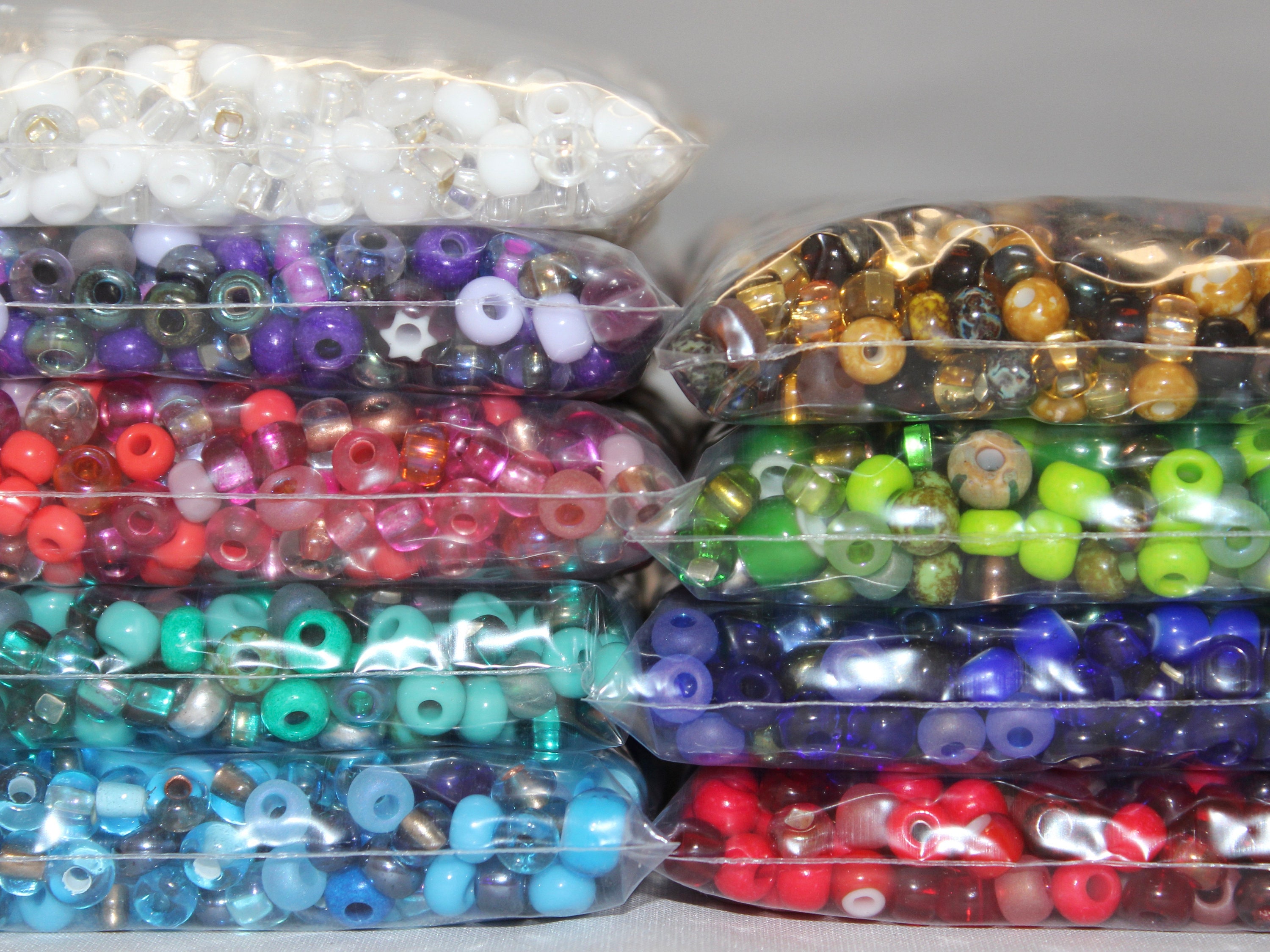 2/0 Opaque Multi-Color Mix Czech Seed Bead (1/2 Kilo) Mix #19