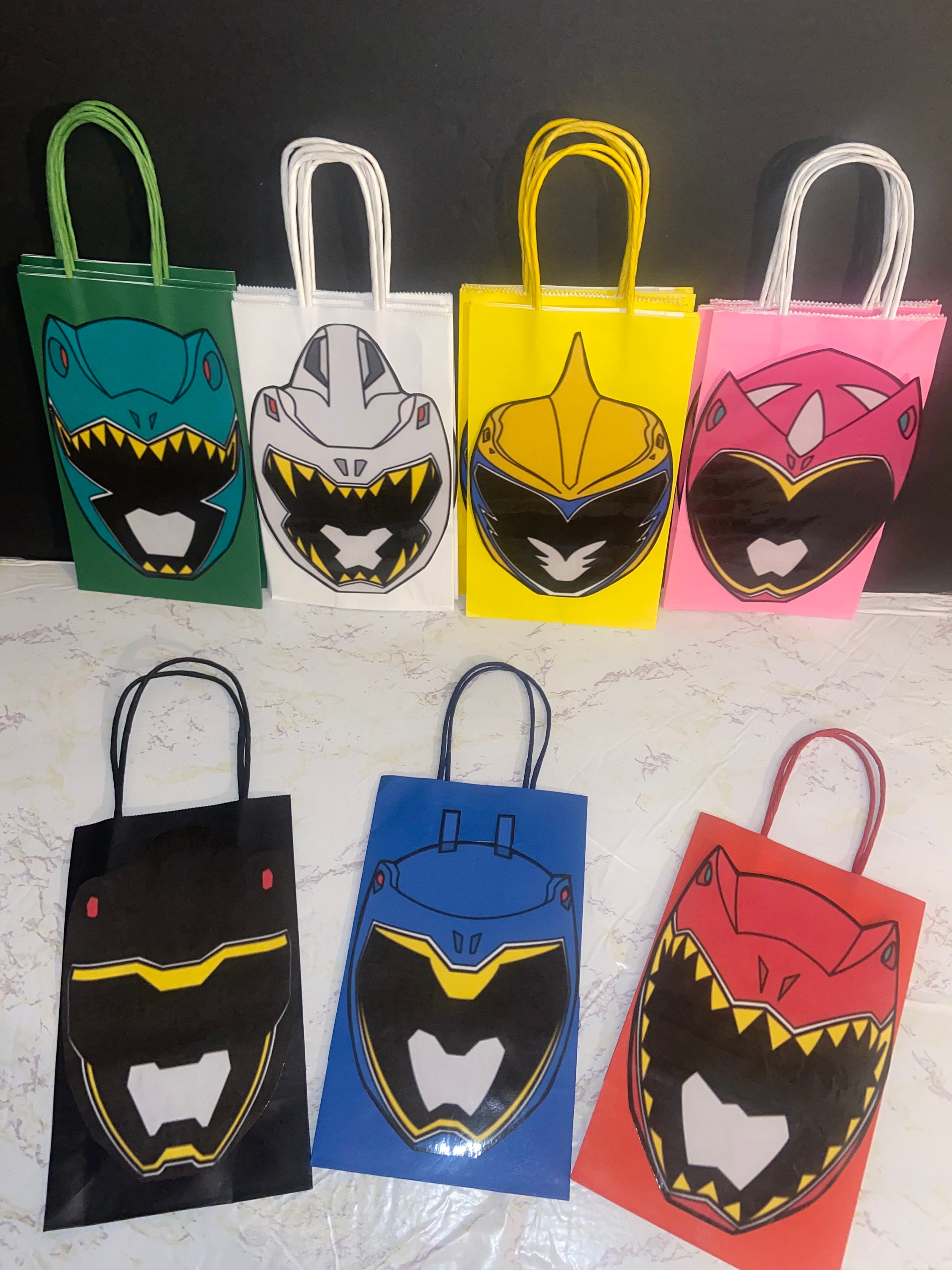 Power Rangers Favor Bags - Etsy