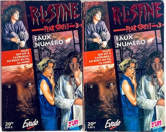 R.L. Stine FEAR STREET 3 Faux Numéro / Version Française Livre de poche 90's
