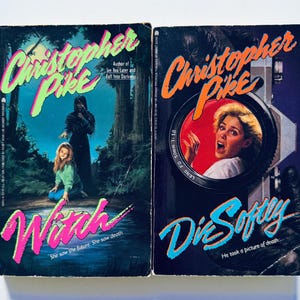 Chistoper Pike The Witch / Die Softly / Vintage 80&#39;s YA Horror tascabili da collezione Archway