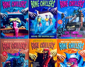 BONE CHILLERS Collection / YA Horror Fiction by Betsy Haynes / Goosebumps knock off 90's Nostalgia Tv series