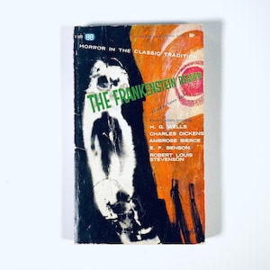 The Frankenstein Reader / Libro tascabile dell&#39;antologia Vintage Horror Macabre di H.G. Wells di Charles Dickens di Ambrose Pierce di Robert Louis Stevenson
