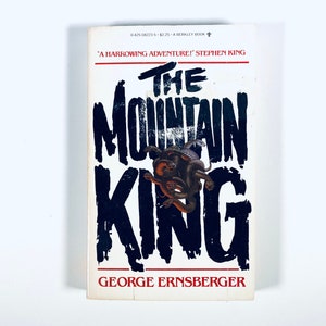 The Mountain King by George Ernsberger / Vintage Horror paperback monster attack in the tradition of Jaws paperbacks from hell horror books