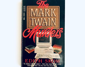Gli omicidi di Mark Twain di Edith Skom / Vintage Dell Mystery Paperback Book Murder Mystery Book retro Pulp Mystery Vintage Horror