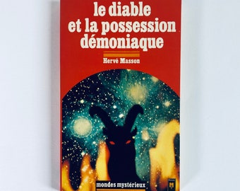 Le Diable et la possession démoniaque / Mondes Mystérieux vintage livre de poche occulte