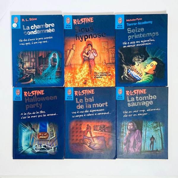 Collection PEUR BLEUE Romans Jeunesse R.L. Stine etc...