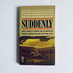 SUDDENLY / Great Stories of Suspense Anthology vintage horror pulp paperbacks