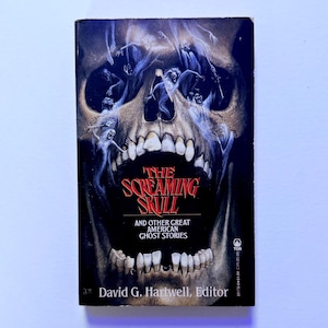 The Screaming Skull / e altre grandi storie di fantasmi americani di David G. Hartwell / Libro horror tascabile da collezione raro d&#39;epoca