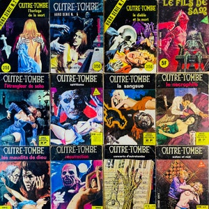 Outre-Tombe Elvifrance, Bande Dessinée Adulte Vintage Horreur Epouvante Erotique French Vintage Horror adult comics rare