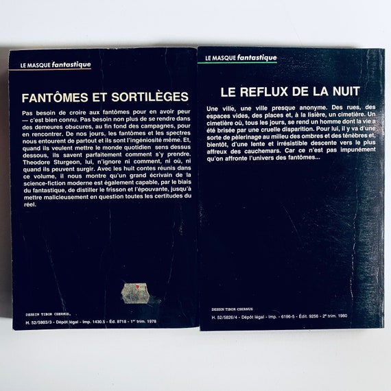 Collection Le Masque Fantastique / Livres De Poche Vintage épouvante  Horreur Rare En Français / Theodore Sturgeon Shirley Jackson French 