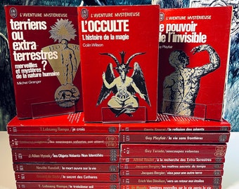 Collection Occulte L'Aventure Mystérieuse / Livres de Poche Vintage J'ai Lu en français Occultisme Aliens Paranormal NDE Géants Ovnis