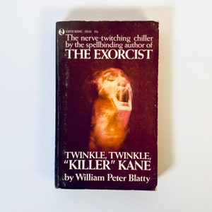 希少なコレクターアイテム「きらきら、キラー」ケイン、ウィリアム・ピーター・ブラッティ著、エクソシストの著者、地獄のビンテージホラーオカルトペーパーバック