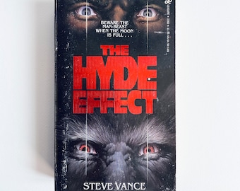 The Hyde Effect by Steve Vance / Leisure horror paperback vintage animal attack rare collectible horror books