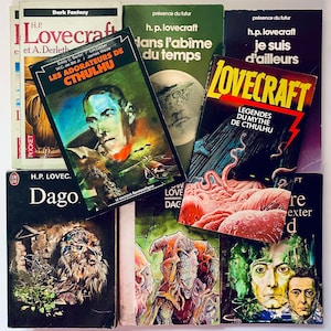 Selezione H.P. Lovecraft Livres de poche vintage da collezione / j&#39;ai lu pocket fantastique Cthulhu