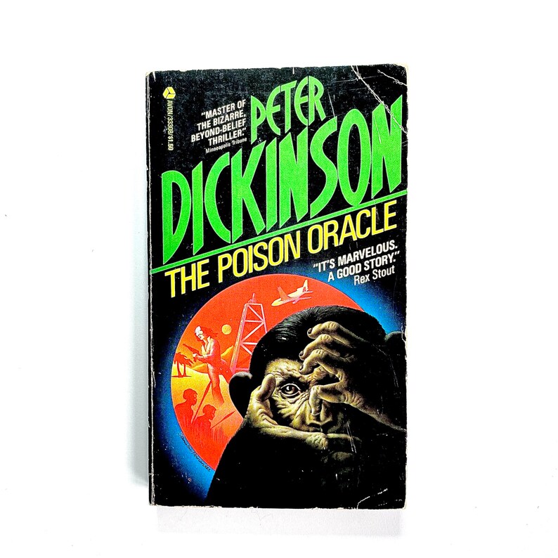 The Poison Oracle / Vintage Livre de Poche en Anglais de Peter Dickinson Mystery Thriller SF retro Planet of the Apes image 1