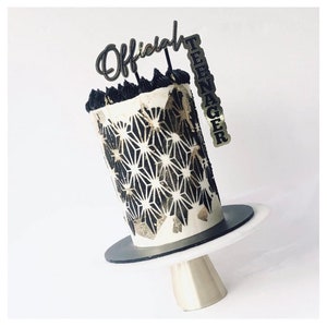 Maßgeschneiderte offizielle Teenager Cake Topper, benutzerdefinierte Farben. Doppelseitig perfekt für Geburtstagsfeier. Jugendlich