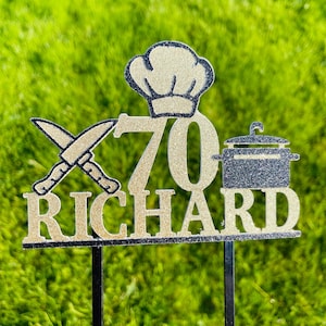 Name age chef hat knifes pot