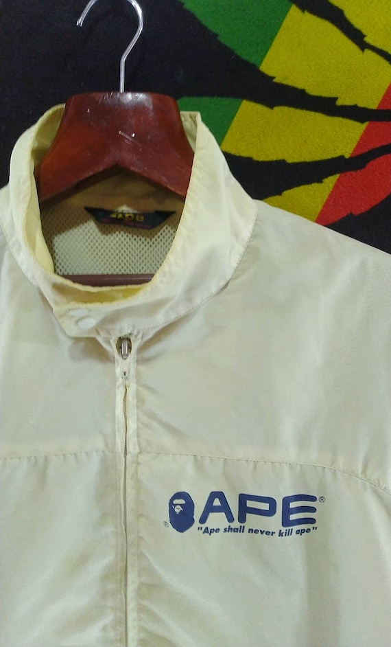 BAPE Windbreaker Jacket ape Shall Never Kill Ape Etsy Canada