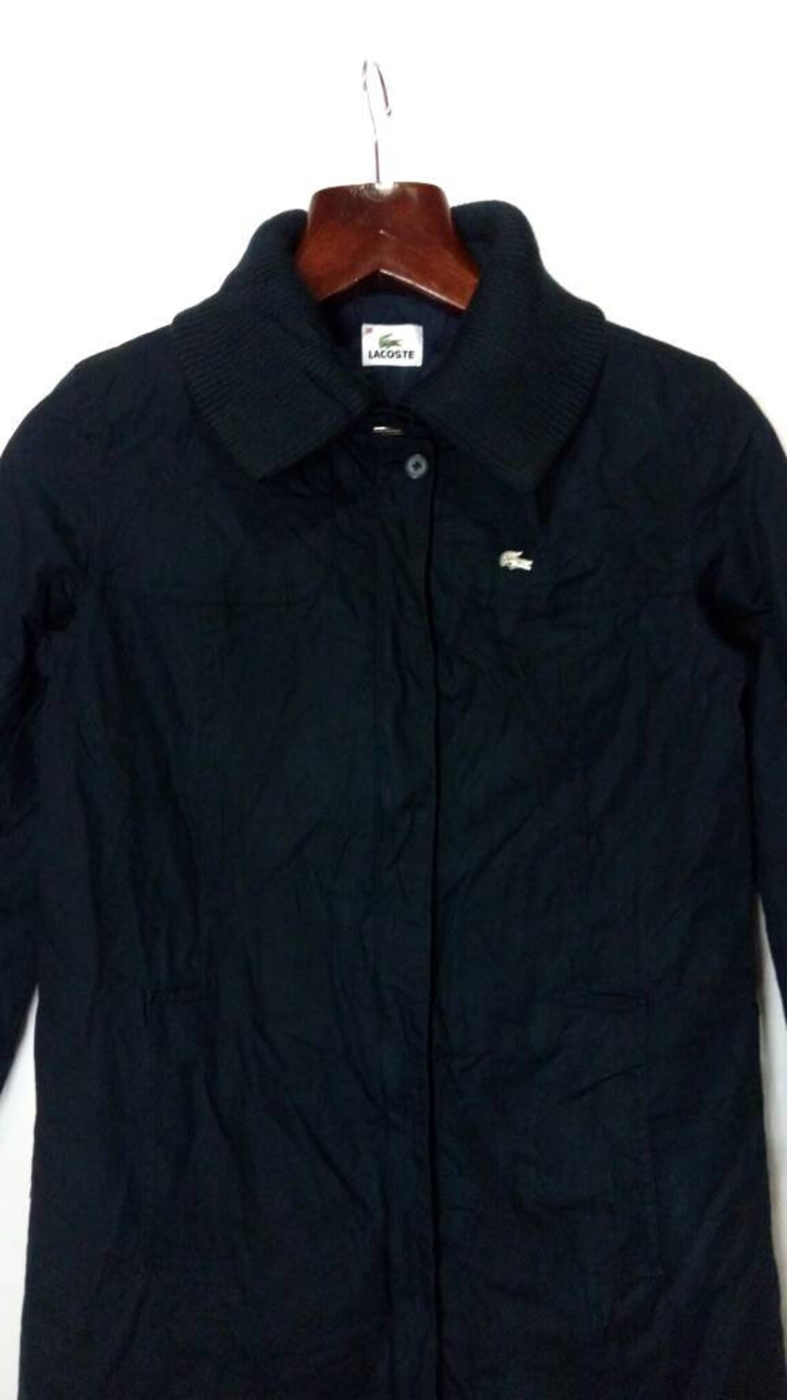 Buy Lacoste Parka Long Jacket Dark Blue Color Size S Online in India - Etsy