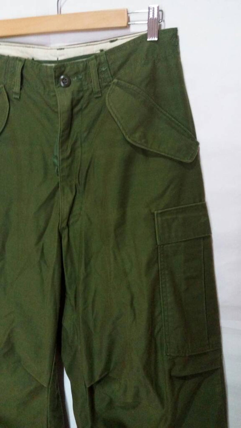 Vintage 70's Vietnam ERA Cold Weather Fatigues Pants US Army Olive