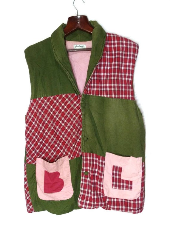 Vintage Patchwork Shashiko Puffer Jacket Japanese
