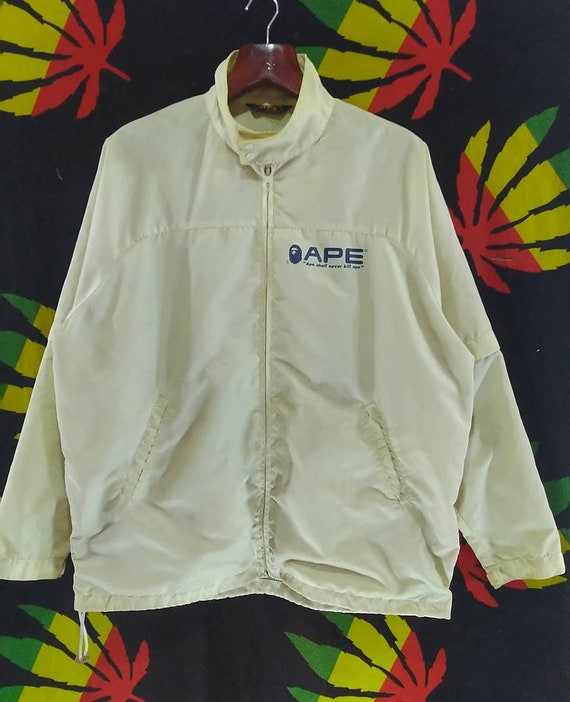 BAPE Windbreaker Jacket ape Shall Never Kill Ape Etsy Canada