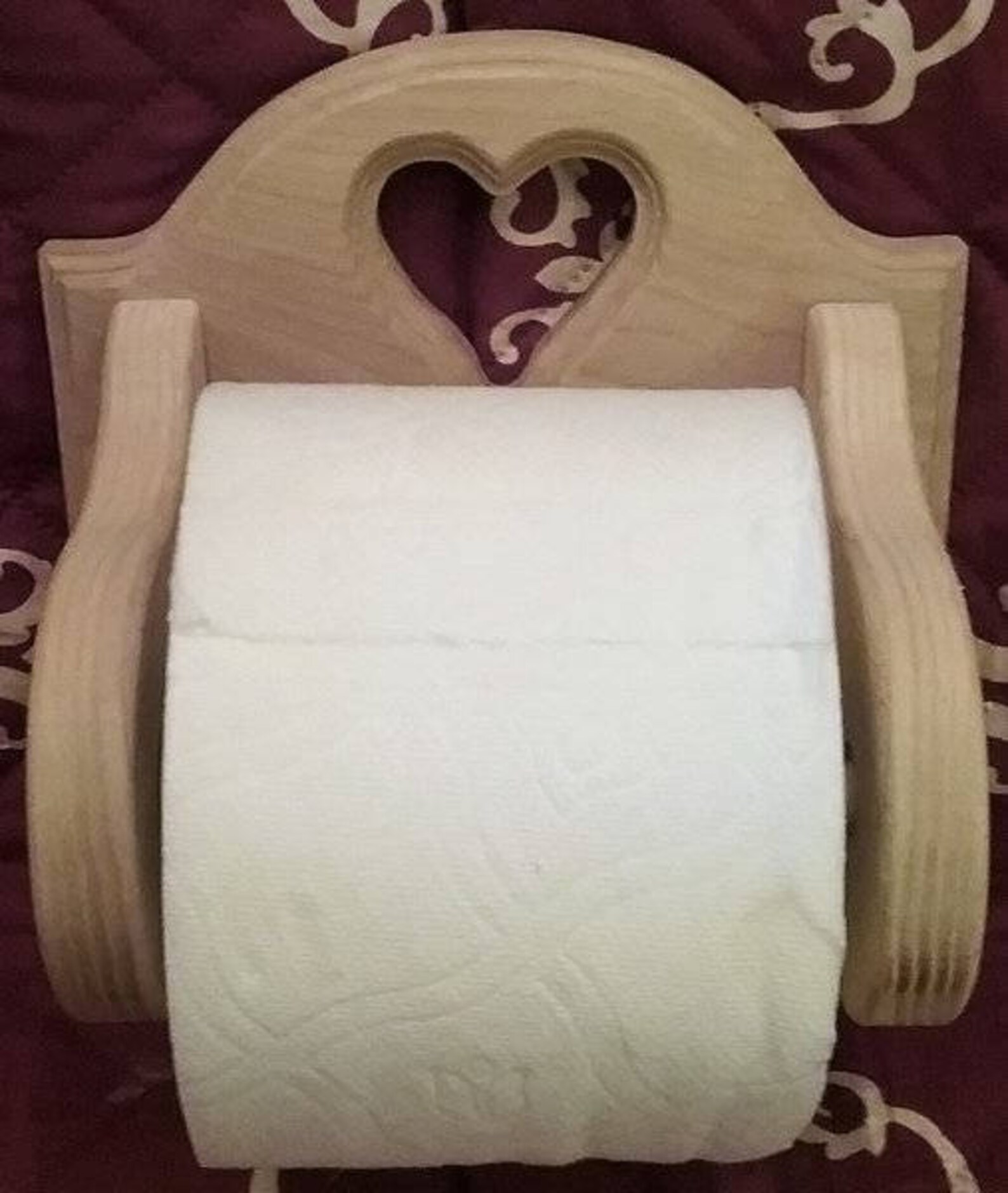 Custom Wood Bathroom Tissue Holder Etsy