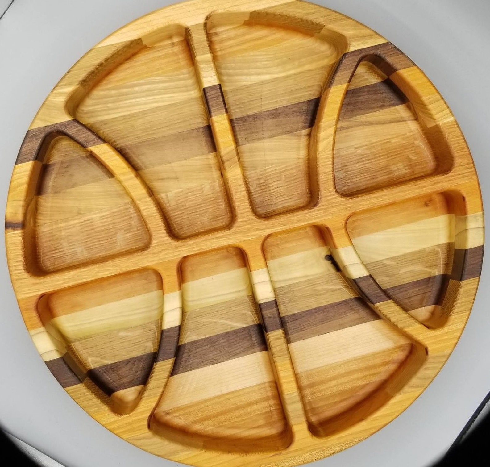 Custom Wood Basketball Snack Tray Etsy