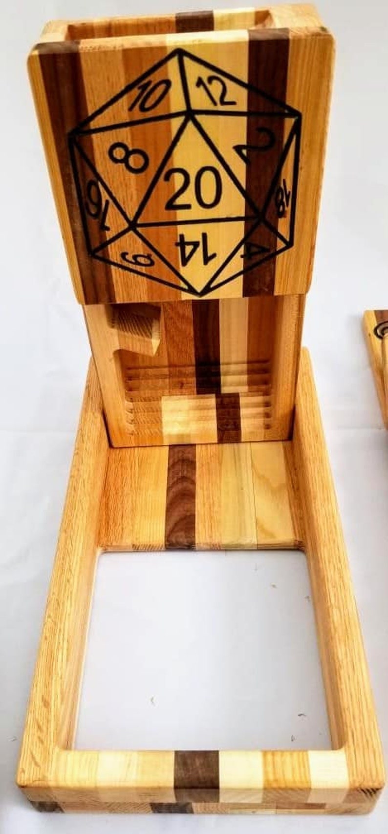 Custom Wood Dice Tower With Interchangeable Face Etsy