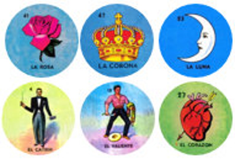 1 Pair of Loteria Cufflinks